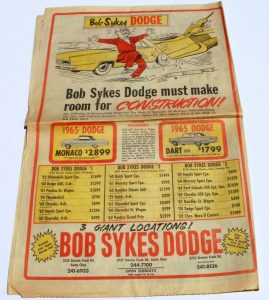 Bob sykes 1965